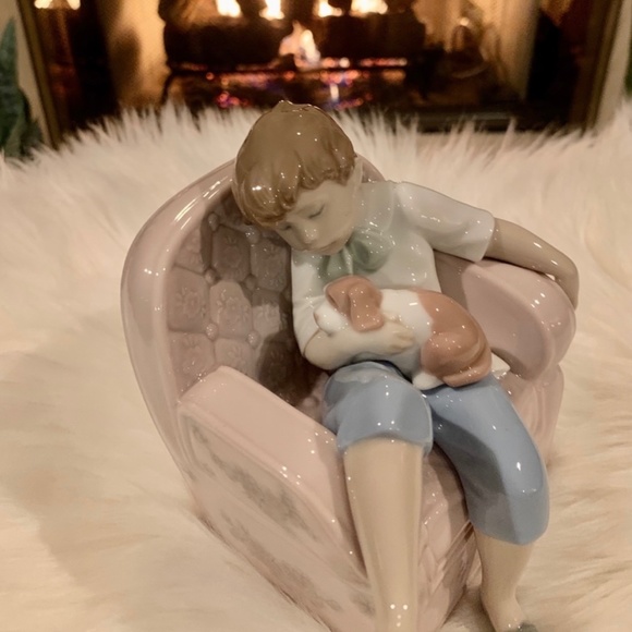 Lladro Naptime Friends Porcelain Figurine New In Box - Picture 2 of 9